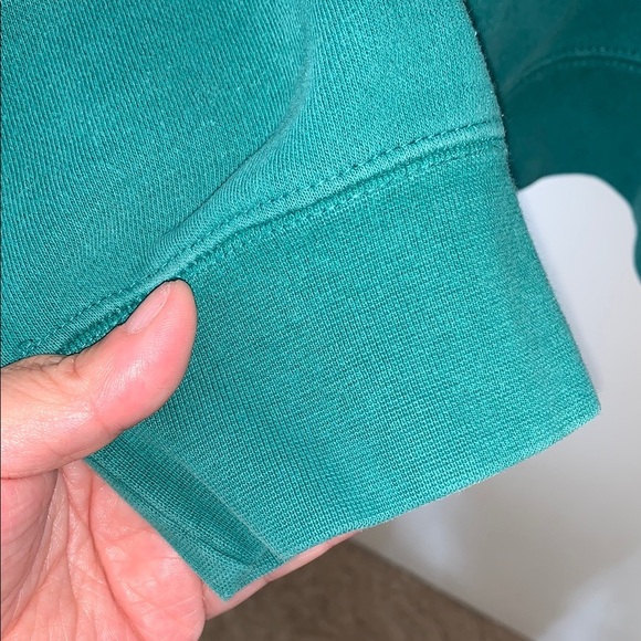 Unisex Gently Loved Obey Green Hoodie with Yellow Bird Embroidery Love Movement - Picture 8 of 10